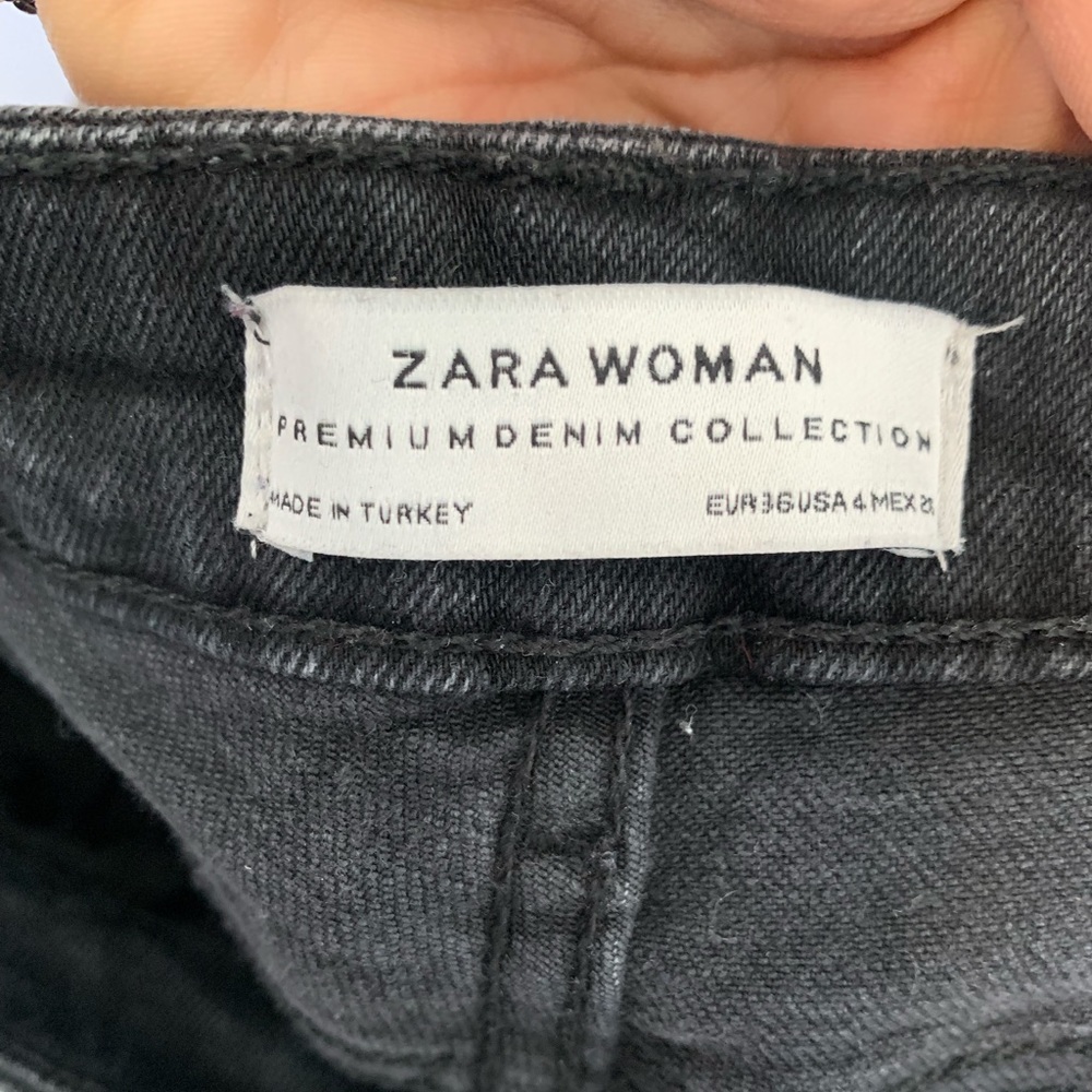 ZARA JEANS W/ANKLE FRINGE - Picture 3 of 4